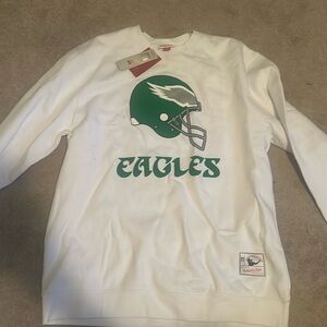 Philadelphia Eagles Mitchell and Ness Crewneck Sweatshirt